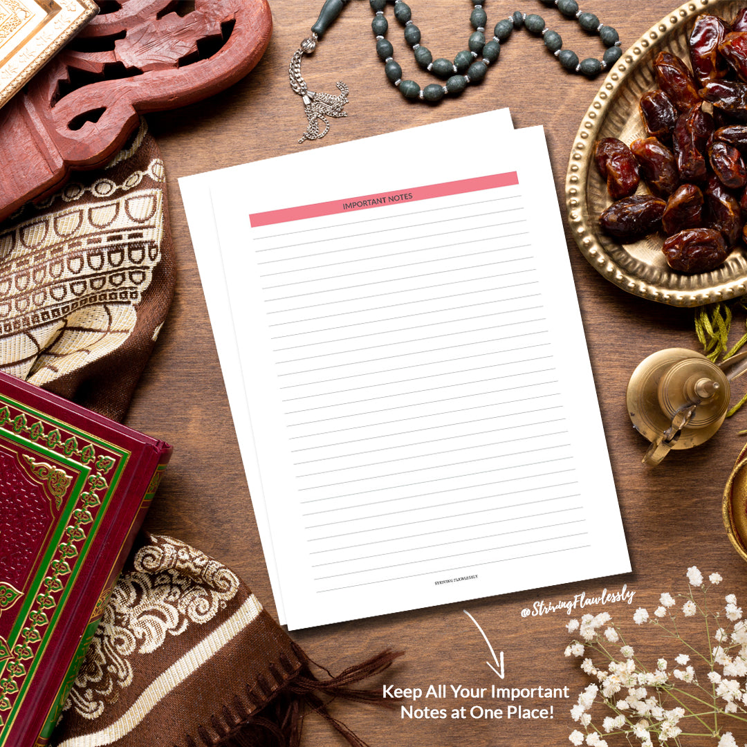 Striving Flawlessly Muslimah Planner: Undated Edition