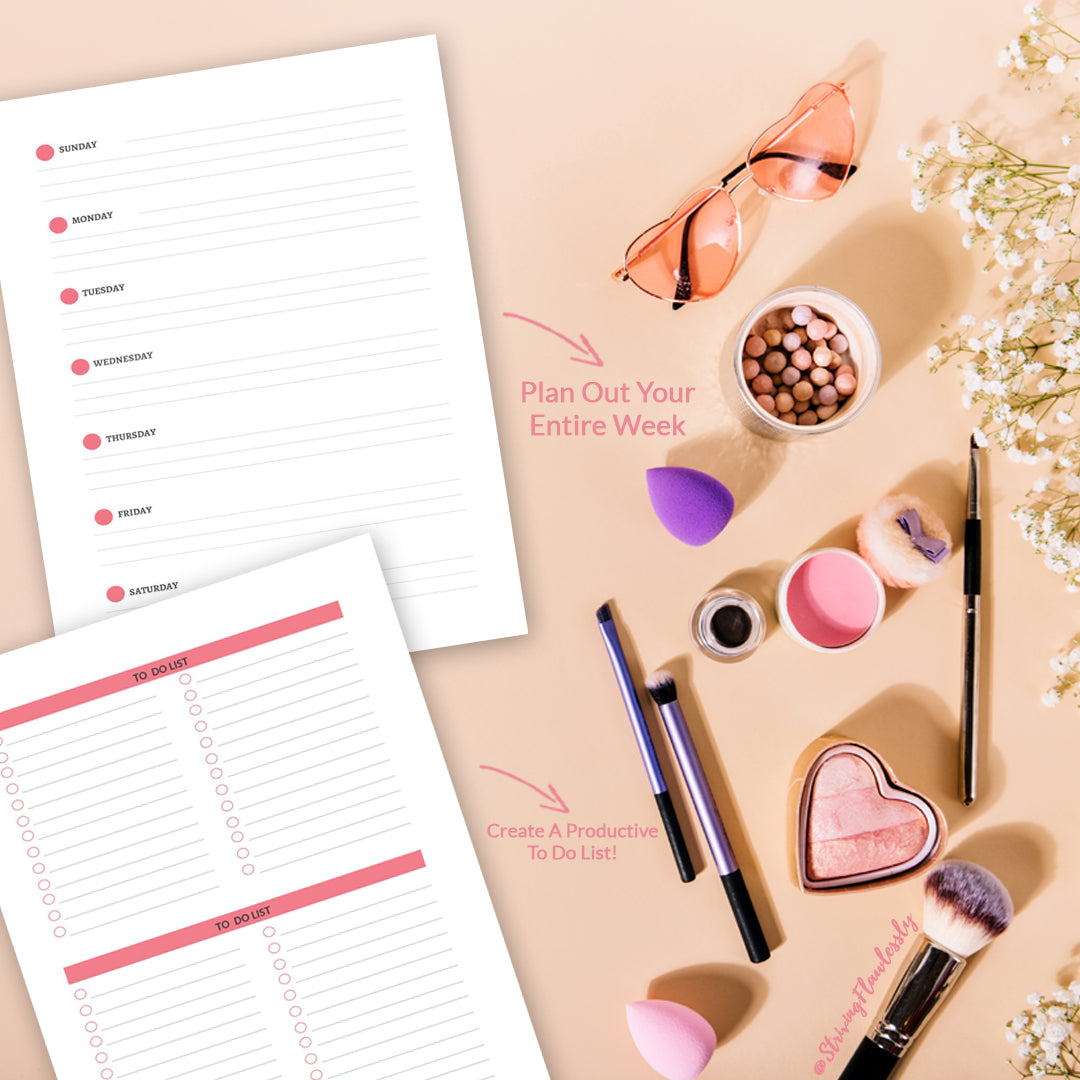Striving Flawlessly Muslimah Planner: Undated Edition
