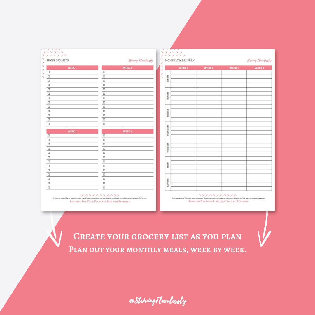 Budget & Meal Plan Journal